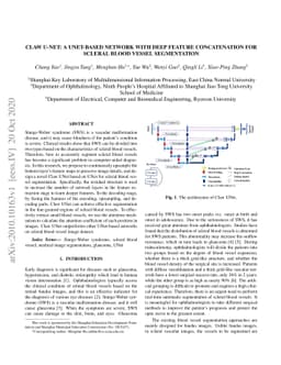Claw U-Net: A Unet-based Network with Deep Feature Concatenation for
  Scleral Blood Vessel Segmentation