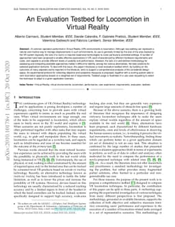 An Evaluation Testbed for Locomotion in Virtual Reality