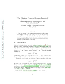 The Elliptical Potential Lemma Revisited