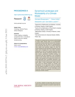 Dynamical Landscape and Multistability of a Climate Model
