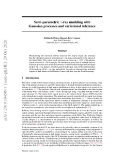 Semi-parametric $γ$-ray modeling with Gaussian processes and
  variational inference
