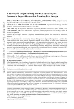 A Survey on Deep Learning and Explainability for Automatic Report
  Generation from Medical Images