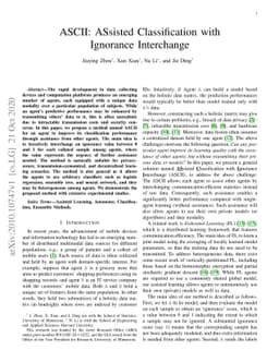 ASCII: ASsisted Classification with Ignorance Interchange
