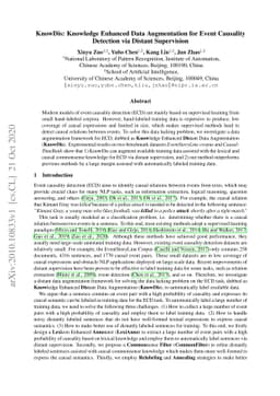 KnowDis: Knowledge Enhanced Data Augmentation for Event Causality
  Detection via Distant Supervision