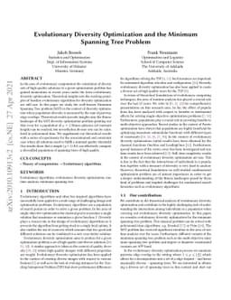 Evolutionary Diversity Optimization and the Minimum Spanning Tree
  Problem