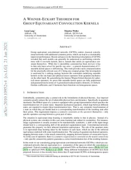 A Wigner-Eckart Theorem for Group Equivariant Convolution Kernels