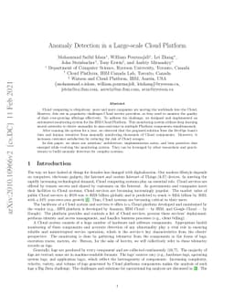 Anomaly Detection in a Large-scale Cloud Platform