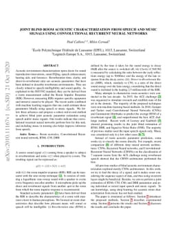 Joint Blind Room Acoustic Characterization From Speech And Music Signals
  Using Convolutional Recurrent Neural Networks