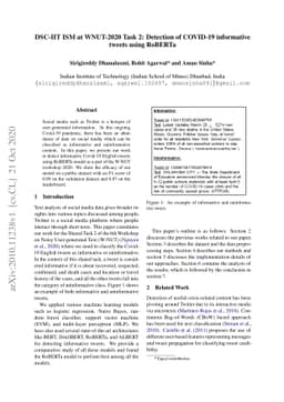 Detection of COVID-19 informative tweets using RoBERTa