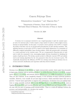 Convex Polytope Trees