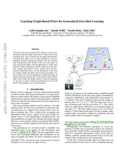 Learning Graph-Based Priors for Generalized Zero-Shot Learning