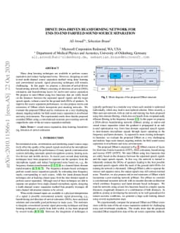 DBNET: DOA-driven beamforming network for end-to-end farfield sound
  source separation