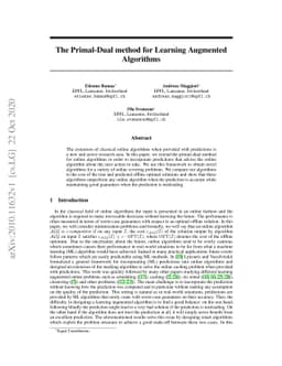The Primal-Dual method for Learning Augmented Algorithms