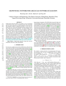 Graph Neural Network for Large-Scale Network Localization