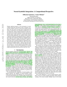 Neural-Symbolic Integration: A Compositional Perspective