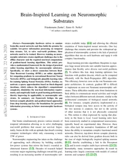 Brain-Inspired Learning on Neuromorphic Substrates