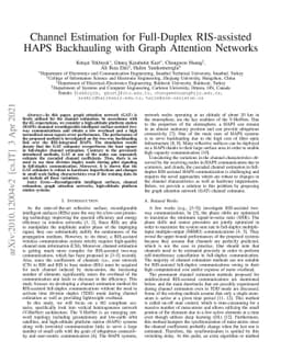 Channel Estimation for Full-Duplex RIS-assisted HAPS Backhauling with
  Graph Attention Networks