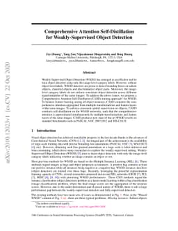 Comprehensive Attention Self-Distillation for Weakly-Supervised Object
  Detection