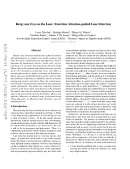 Keep your Eyes on the Lane: Real-time Attention-guided Lane Detection