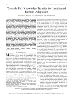 Towards Fair Knowledge Transfer for Imbalanced Domain Adaptation