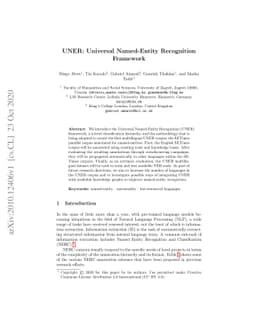 UNER: Universal Named-Entity RecognitionFramework