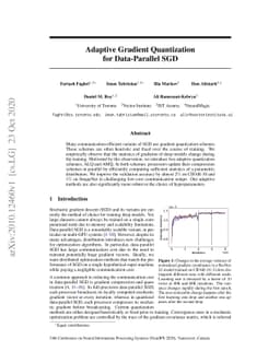 Adaptive Gradient Quantization for Data-Parallel SGD