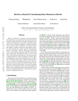 ResNet or DenseNet? Introducing Dense Shortcuts to ResNet