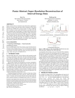 Super-Resolution Reconstruction of Interval Energy Data