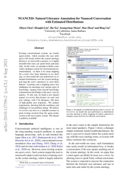 NUANCED: Natural Utterance Annotation for Nuanced Conversation with
  Estimated Distributions