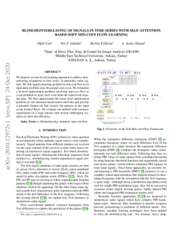 Blind Deinterleaving of Signals in Time Series with Self-attention Based
  Soft Min-cost Flow Learning