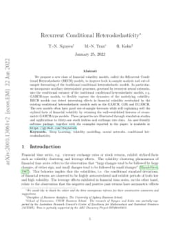 Recurrent Conditional Heteroskedasticity