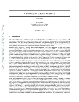 A Survey on Churn Analysis