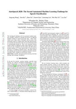 AutoSpeech 2020: The Second Automated Machine Learning Challenge for
  Speech Classification