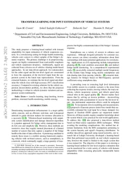 Transfer Learning for Input Estimation of Vehicle Systems