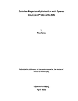 Scalable Bayesian Optimization with Sparse Gaussian Process Models
