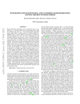 Integrating end-to-end neural and clustering-based diarization: Getting
  the best of both worlds
