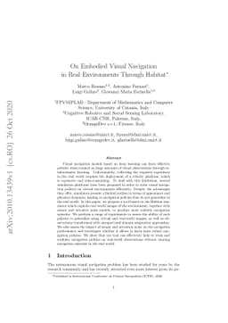 On Embodied Visual Navigation in Real Environments Through Habitat