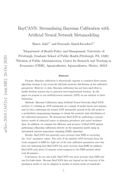 BayCANN: Streamlining Bayesian Calibration with Artificial Neural
  Network Metamodeling