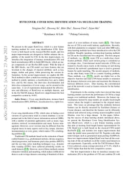 ByteCover: Cover Song Identification via Multi-Loss Training