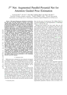 $P^2$ Net: Augmented Parallel-Pyramid Net for Attention Guided Pose
  Estimation