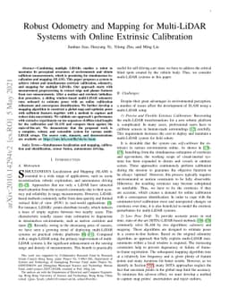 Robust Odometry and Mapping for Multi-LiDAR Systems with Online
  Extrinsic Calibration