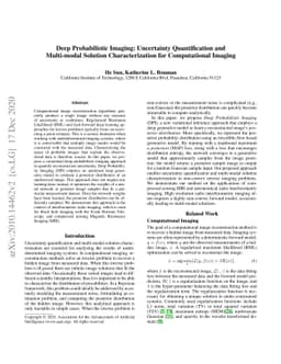 Deep Probabilistic Imaging: Uncertainty Quantification and Multi-modal
  Solution Characterization for Computational Imaging