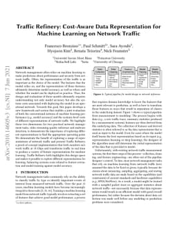 Traffic Refinery: Cost-Aware Data Representation for Machine Learning on
  Network Traffic