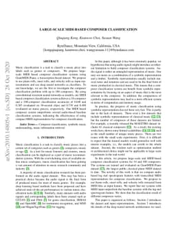Large-Scale MIDI-based Composer Classification