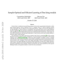 Sample-Optimal and Efficient Learning of Tree Ising models