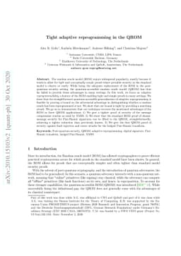 Tight adaptive reprogramming in the QROM