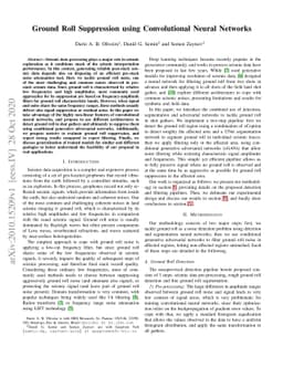 Ground Roll Suppression using Convolutional Neural Networks