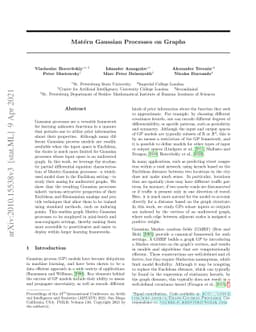 Matérn Gaussian Processes on Graphs