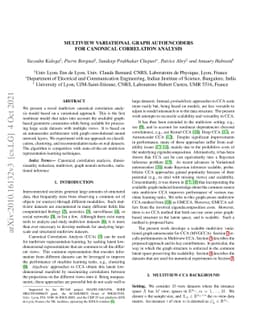Multiview Variational Graph Autoencoders for Canonical Correlation
  Analysis
