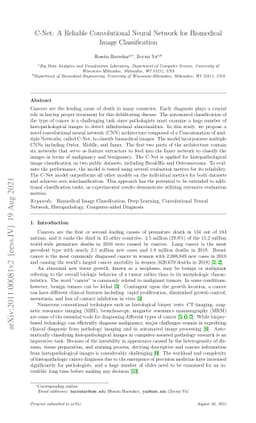 C-Net: A Reliable Convolutional Neural Network for Biomedical Image
  Classification